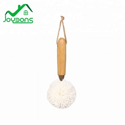 Wholesale EVA sponge glass brush bamboo handle with good price