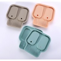 2020 New Arrival 2-Cavity Popsicle Silicone Mould Ice Tray Cube Tools DIY Ice Cream Molds